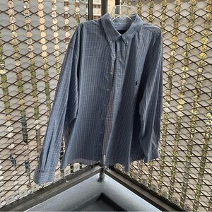 Ralph Lauren Plaid Shirt- Blue & Green